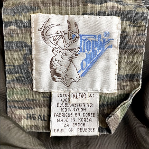 Vintage Trohpy Club Realtree Camo Zip Front Utility Hunting Jacket XL - Picture 3 of 16